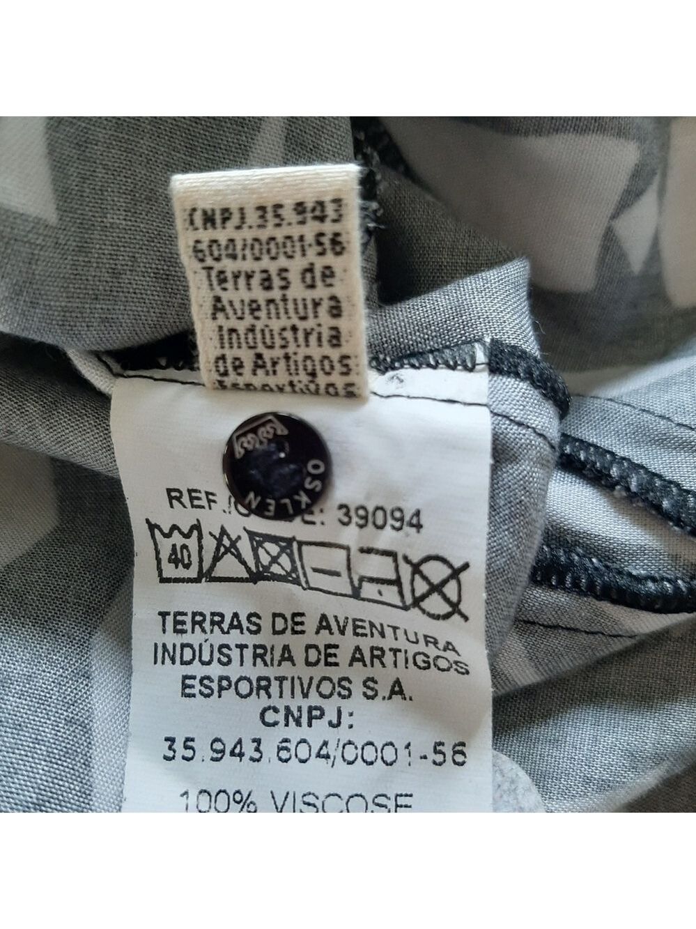 Osklen Designer Mod Geo Print Button Front Dress - Picture 13 of 15